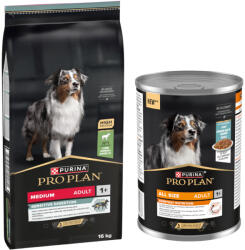 PRO PLAN 16kg PURINA PRO PLAN Sensitive Digestion száraz kutyatáp+12x400g nedvestáp ingyen - zooplus - 26 390 Ft