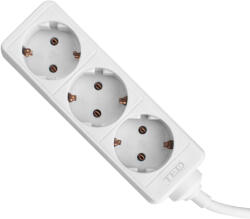 TED Electric Prelungitor 3 prize Schuko, 1.5 m, cablu 3x1 mm2, 10A/3680W, alb, TED Electric TED000569 (GN001323)