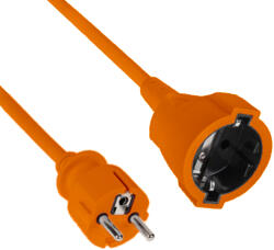 TED Electric Prelungitor portocaliu 10 m, 1 priză Schuko, 2300W/10A, cablu 3x1 mm2, IP20, TED Electric TED004185 (RA082258)