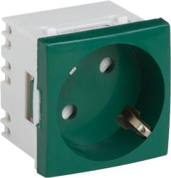DLX Electric Priză modulară Schuko cu împământare pentru canal de cablu compartimentabil DLX, 16A/250V (DLX-245-42)