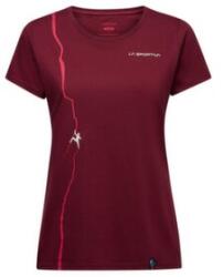 La Sportiva ROUTE T-SHIRT Women Tricou cu mânecă scurtă Redwood/Azalea M