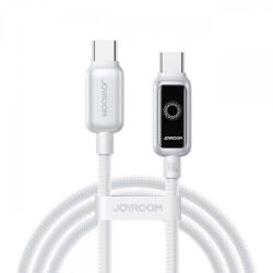 JOYROOM USB-C - USB-C kábel Joyroom S-A55 StarFlight kijelzőhöz, 100W, 5A, 1, 2m, fehér