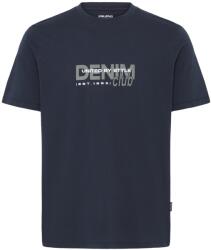 BLEND BHKASMIR S/S LOGO TEE PLUS SIZE Albastru închis, Gri 5XL (20721460 BB-900009007)