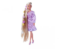 Simba Toys Păpușă Steffi cu păr foarte lung, Flower Hair, 29 cm, 3 ani+ (143CB4) Papusa
