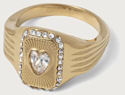 Guess inel pentru femei zirconiu cubic CRYSTAL LOVE 9BY2-AKDYZM_GLD (JUBR06.356JW)