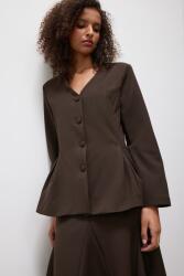 Answear. LAB sacou cu un singur rând de nasturi pentru femei cu vâscoză B9Y2-MKD037_88X (AW26-016.itjr)