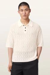 AllSaints polo pentru bărbați cu amestec de lână CYCLONE 9BY2-POMZPE_01X (M071KE)