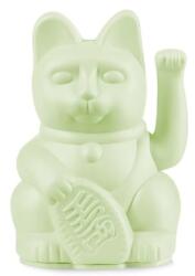 DONKEY Lucky Cat Mini japán szerencsehozó integető macska, világoszöld, 9, 8 cm magas