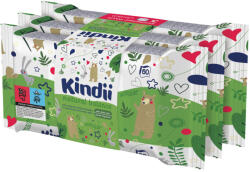 Kindii Natural Balance baba törlőkendő (3x60 db)