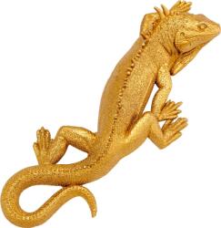 Kare Design Lizard falidekoráció, gyík figura, arany, 31x11 cm