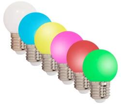 Ibiza Light Set 6 Becuri Led E27 G45 0.5w Colorate (ledstring-6) - global-electronic