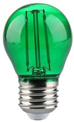 V-TAC Bec LED G45 E27 2W cu Filament Lumina Verde (SKU-217411) - global-electronic