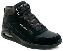 Skechers Uno Stacre Shine fekete női bokacipő 177181-BBK