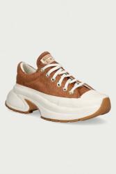 Converse Run Star Crush OX női bőr teniszcipő - barna Női 40