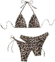 Shein Háromrészes Leopárdmintás Bikini Szett Xs