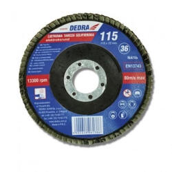 Dedra lamellás csiszoló 115x22.2 mm P80 (F20080)