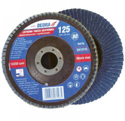 Dedra lamellás csiszoló 125x22 mm P80 Inox (F26080)