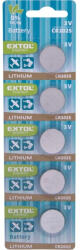 Extol CR2025 gombelem 5 db/csomag Lítium (42054)