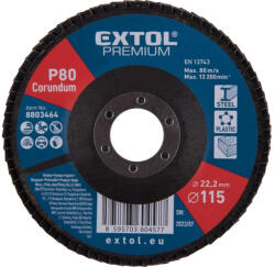 Extol Extol lamellás csiszoló 115x22 mm P80 fémre műanyagra fára (8803464)