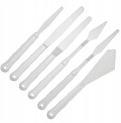 Loveart Műanyag spatulák LoveArt 6 db-os készlet festékekhez és plasztikus masszákhoz (Szpachelki plastikowe LoveArt zestaw 6 sztuk)