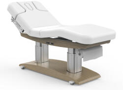 Fabulo Pat de wellness electric cu încălzire si sistem audio/vibratii Fabulo Faro Comfort Culoarea lemnului: frasin, Culoarea tapițeriei: alb