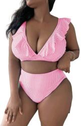 Shein Kétrészes Csíkos Fürdőruha XXL - allegro - 2 450 Ft