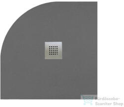 Radaway Kios A 90x90 íves műmárvány zuhanytálca, betonszürke KA9090-52 (KA9090-52)