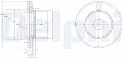 DELPHI Disc frana DELPHI BG2419 (BG2419)