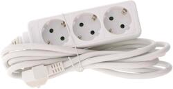  Prelungitor WELL, 3 prize Schuko, 7 m, cablu 3x1, 5 mm2, alb