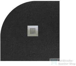 Radaway Kios A 90x90 íves műmárvány zuhanytálca, fekete KA9090-54 (KA9090-54)