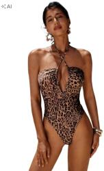 Shein Leopárdmintás Egyrészes Fürdőruha M