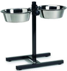  Beeztees Bowl állvány fekete, rozsdamentes acél tálakkal 2x2530ml (3284)