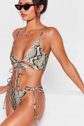 Nasty Gal KC16311 Nasty Gal Kíkötős Bikini Felső, Kígyómintás (35) L