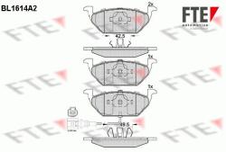 FTE set placute frana, frana disc FTE 9010250 (9010250)