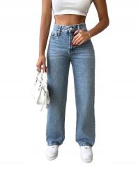 Shein Női Farmernadrág Straight Leg Xs