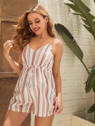 Shein FC22120 Shein Csíkos Rövid Nyári Kismama Overál (25) M