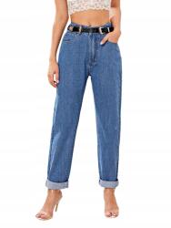 Shein DC52212 Shein Magas Derekú Farmer Nadrág (18) L