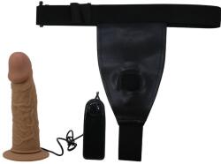 Pretty Love Harness Collection-Chilot Harness cu Dildo Vibrator Inclus-Silicon