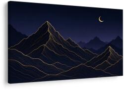 Dovido Tablou munți nocturni sub lună - 60x40