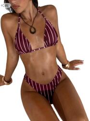 Shein Csíkos Bikini Szett L