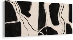 Dovido Tablou forme minimaliste alb-negru - 60x30