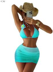 Shein Háromrészes Bikini Szoknyával XL