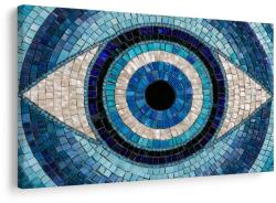 Dovido Tablou mozaic albastru cu ochi - 40x30