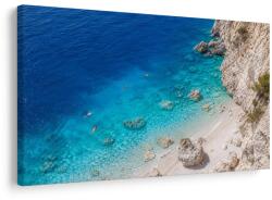 Dovido Tablou golf turcoaz sub stânci - 30x20