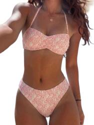 Shein Virágmintás Bikini Szett L