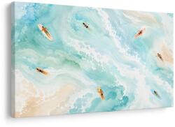 Dovido Tablou surferi pe valuri turcoaz - 150x100