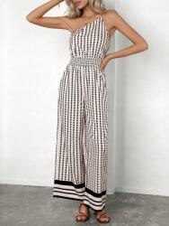 Shein KC75105 Shein Mintás Egyvállas Overál Nyárra (23) M