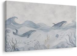 Dovido Tablou balene în marea liniștită - 90x60