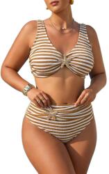 Shein Bikini 2 Részes, Csíkos, XL