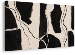 Dovido Tablou abstract contrastant în negru - 30x20